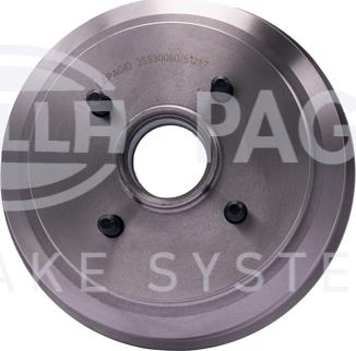 HELLA PAGID 8DT 355 300-601 - Тормозной барабан autospares.lv