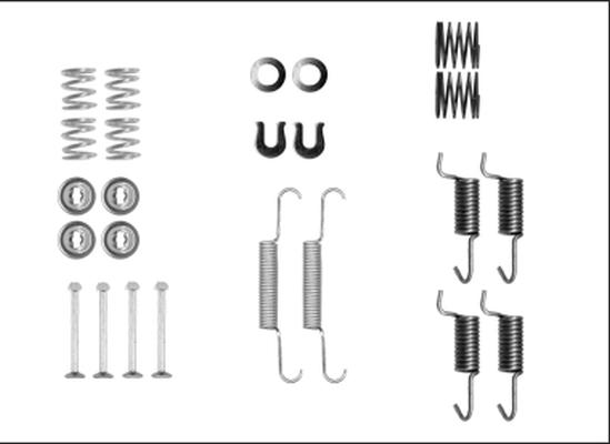 HELLA PAGID 8DZ 355 205-941 - Комплектующие, стояночная тормозная система autospares.lv