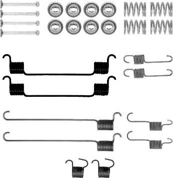 HELLA PAGID 8DZ 355 200-981 - Комплектующие, барабанный тормозной механизм autospares.lv