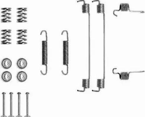 HELLA PAGID 8DZ355201081 - Комплектующие, барабанный тормозной механизм autospares.lv