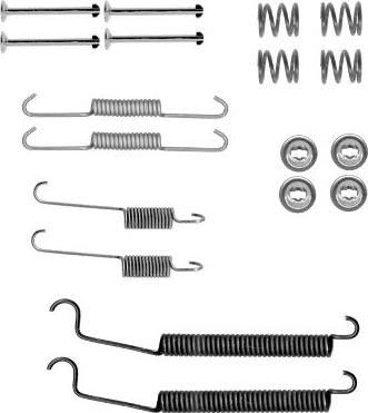 HELLA PAGID 8DZ 355 202-091 - Комплектующие, барабанный тормозной механизм autospares.lv