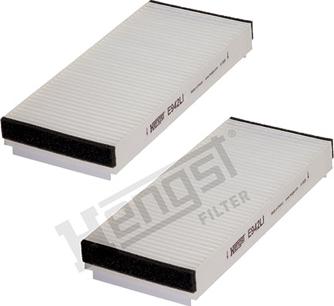 Hengst Filter E942LI-2 - Фильтр воздуха в салоне autospares.lv