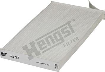 Hengst Filter E4995LI - Фильтр воздуха в салоне autospares.lv