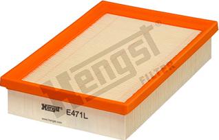 Hengst Filter E471L - Воздушный фильтр, двигатель autospares.lv