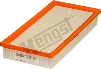Hengst Filter E558L - Воздушный фильтр, двигатель autospares.lv