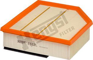 Hengst Filter E512L - Воздушный фильтр, двигатель autospares.lv