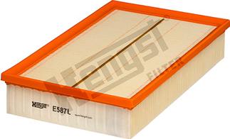 Hengst Filter E587L - Воздушный фильтр, двигатель autospares.lv