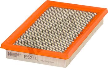 Hengst Filter E521L - Воздушный фильтр, двигатель autospares.lv