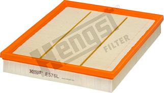 Hengst Filter E576L - Воздушный фильтр, двигатель autospares.lv