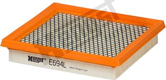 Hengst Filter E694L - Воздушный фильтр, двигатель autospares.lv