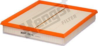 Hengst Filter E614L - Воздушный фильтр, двигатель autospares.lv