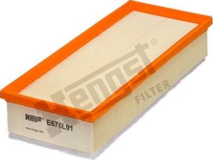 Hengst Filter E676L01 - Воздушный фильтр, двигатель autospares.lv