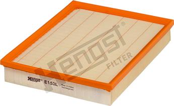 Hengst Filter E153L - Воздушный фильтр, двигатель autospares.lv