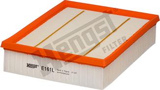 Hengst Filter E161L - Воздушный фильтр, двигатель autospares.lv