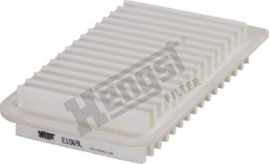 Hengst Filter E1069L - Воздушный фильтр, двигатель autospares.lv