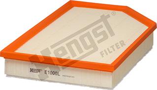 Hengst Filter E1000L - Воздушный фильтр, двигатель autospares.lv