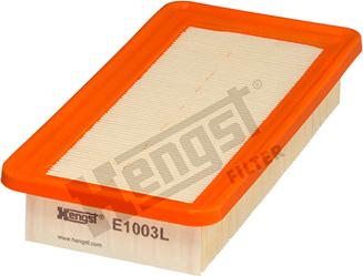 Hengst Filter E1003L - Воздушный фильтр, двигатель autospares.lv