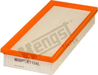 Hengst Filter E1154L - Воздушный фильтр, двигатель autospares.lv