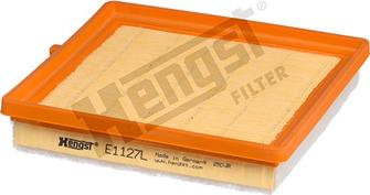 Hengst Filter E1127L - Воздушный фильтр, двигатель autospares.lv