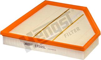 Hengst Filter E1345L - Воздушный фильтр, двигатель autospares.lv
