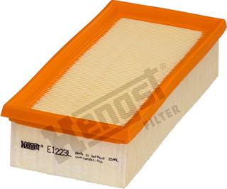 Hengst Filter E1223L - Воздушный фильтр, двигатель autospares.lv