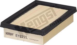 Hengst Filter E1222L - Воздушный фильтр, двигатель autospares.lv