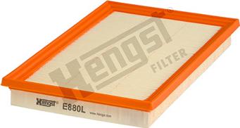 Hengst Filter E880L - Воздушный фильтр, двигатель autospares.lv