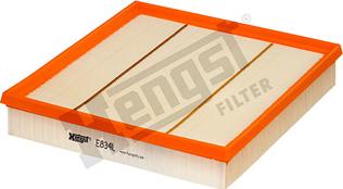 Hengst Filter E834L - Воздушный фильтр, двигатель autospares.lv