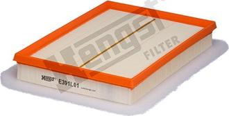 Hengst Filter E391L01 - Воздушный фильтр, двигатель autospares.lv