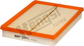 Hengst Filter E391L - Воздушный фильтр, двигатель autospares.lv