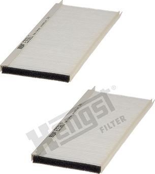 Hengst Filter E3926LI-2 - Фильтр воздуха в салоне autospares.lv