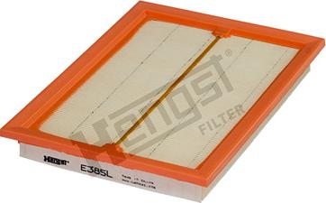 Hengst Filter E385L - Воздушный фильтр, двигатель autospares.lv