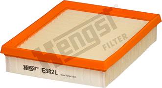 Hengst Filter E382L - Воздушный фильтр, двигатель autospares.lv