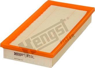 Hengst Filter E33L - Воздушный фильтр, двигатель autospares.lv