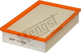Hengst Filter E216L02 - Воздушный фильтр, двигатель autospares.lv