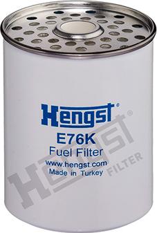 Hengst Filter E76K D42 - Топливный фильтр autospares.lv