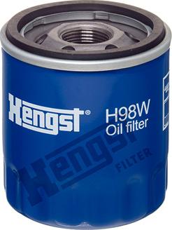 Hengst Filter H98W - Масляный фильтр autospares.lv