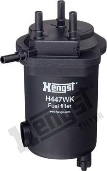 Hengst Filter H447WK - Топливный фильтр autospares.lv