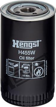Hengst Filter H455W - Масляный фильтр autospares.lv