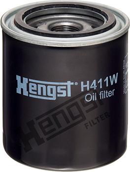 Hengst Filter H411W - Масляный фильтр autospares.lv