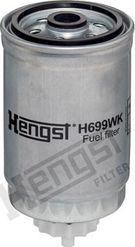 Hengst Filter H699WK - Топливный фильтр autospares.lv