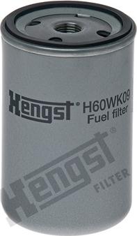 Hengst Filter H60WK09 - Топливный фильтр autospares.lv