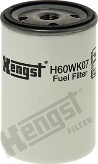 Hengst Filter H60WK07 - Топливный фильтр autospares.lv