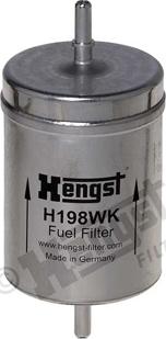 Hengst Filter H198WK - Топливный фильтр autospares.lv