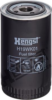Hengst Filter H19WK01 - Топливный фильтр autospares.lv