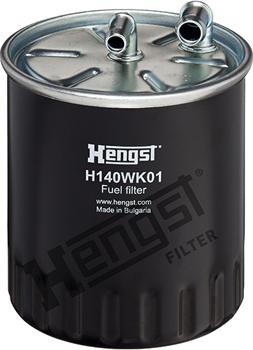 Hengst Filter H140WK01 - Топливный фильтр autospares.lv