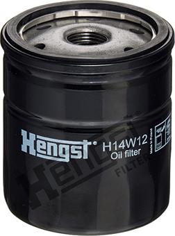 Hengst Filter H14W12 - Масляный фильтр autospares.lv