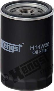 Hengst Filter H14W36 - Масляный фильтр autospares.lv