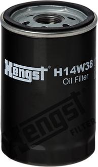Hengst Filter H14W38 - Масляный фильтр autospares.lv