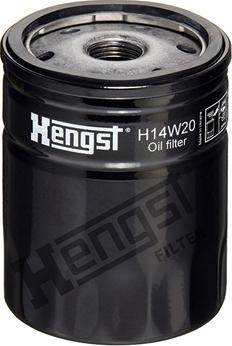 Hengst Filter H14W20 - Масляный фильтр autospares.lv